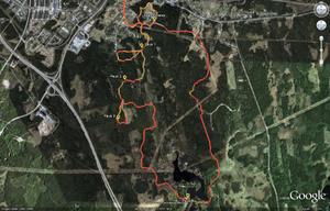 GPS-karta över turen
