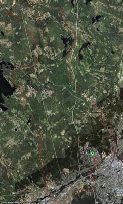 GPS-karta över turen