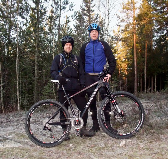 Jag och Niclas i närheten av Hilleklack