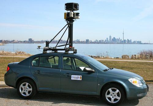 Google Street View bil